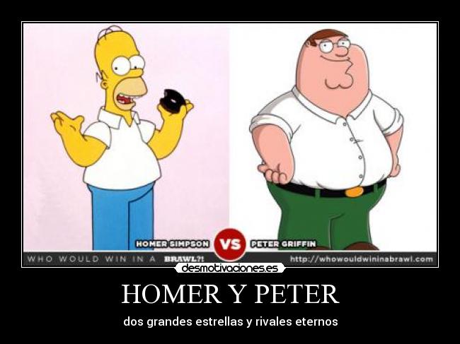 HOMER Y PETER -