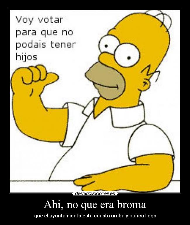 Ahi, no que era broma - 