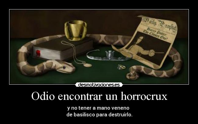 carteles odio horrocrux desmotivaciones