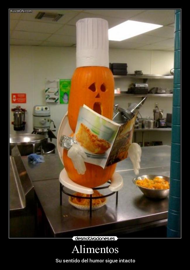 Alimentos - Su sentido del humor sigue intacto
