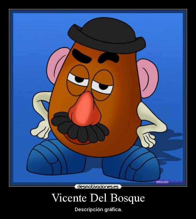 Vicente Del Bosque - Descripción gráfica.