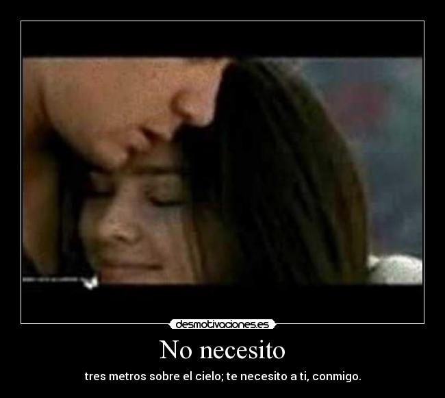 No necesito -