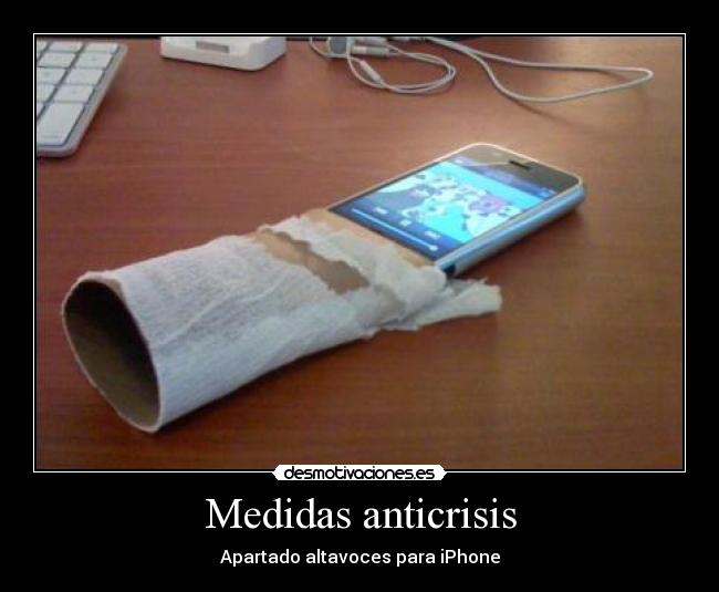 Medidas anticrisis - Apartado altavoces para iPhone