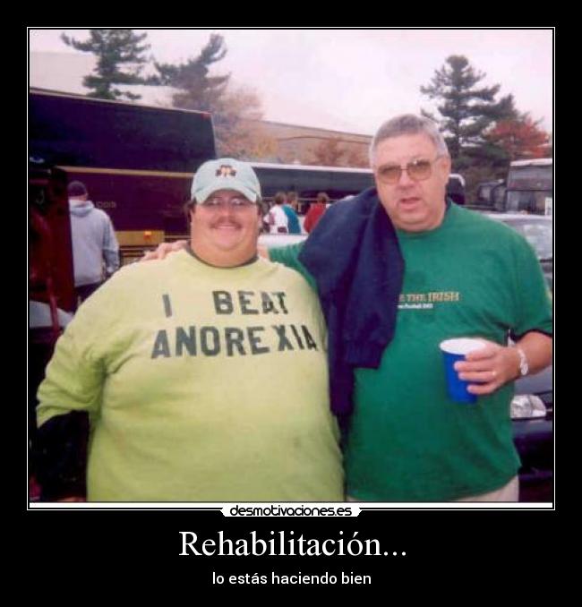 carteles gordo hacieno bien estas desmotivaciones