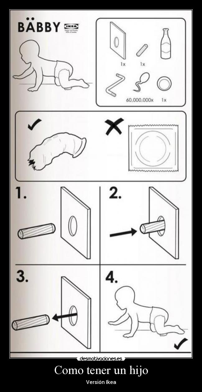 Como tener un hijo - Versión Ikea