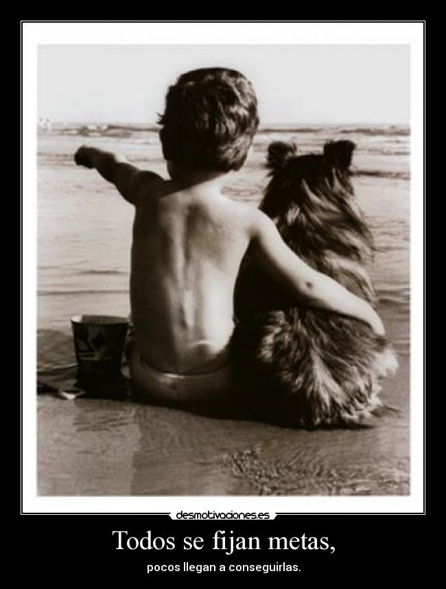carteles todos fijan metas pocos llegan conseguirlas desmotivaciones