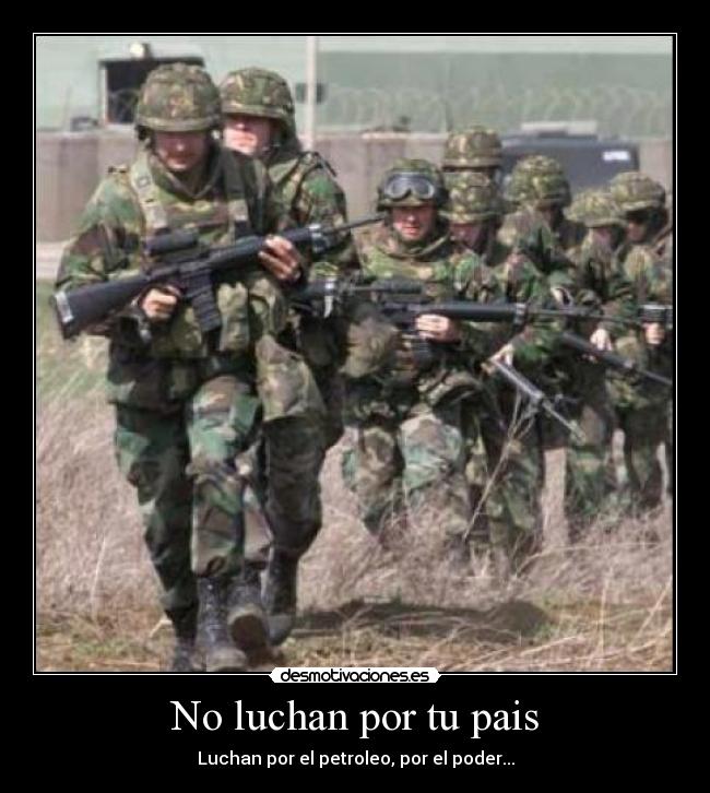 No luchan por tu pais - 