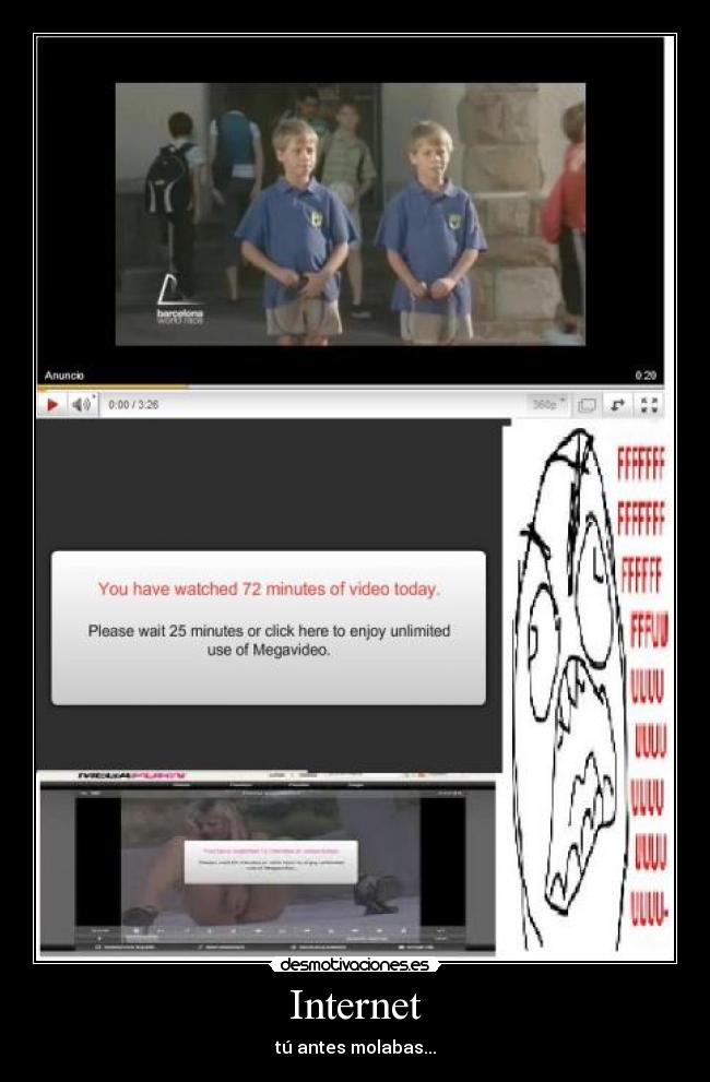 Internet - tú antes molabas...