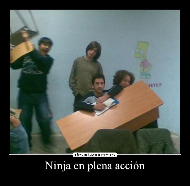 carteles ninja accion desmotivaciones