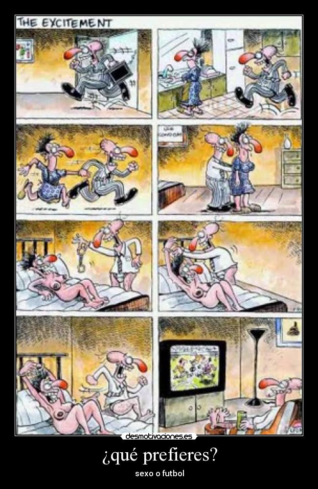 ¿qué prefieres? - sexo o futbol