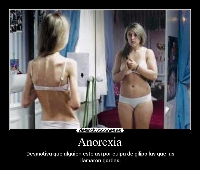 carteles anorexia desmotiva desmotivaciones