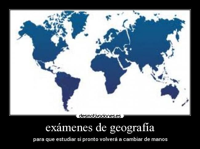 exámenes de geografía -