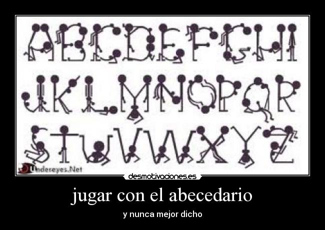 carteles abecedario desmotivaciones