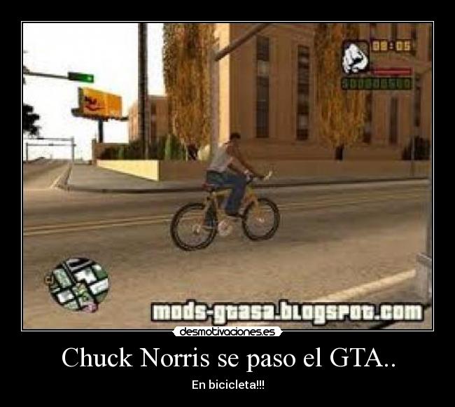 Chuck Norris se paso el GTA.. -