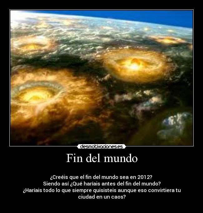 Fin del mundo -