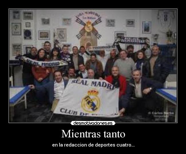 Mientras tanto - en la redaccion de deportes cuatro...