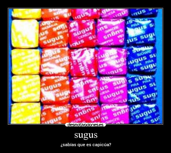 sugus - ¿sabías que es capicúa?