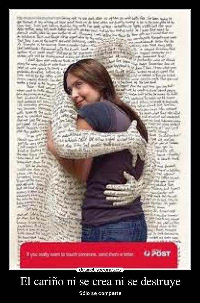 carteles abrazo carino desmotivaciones