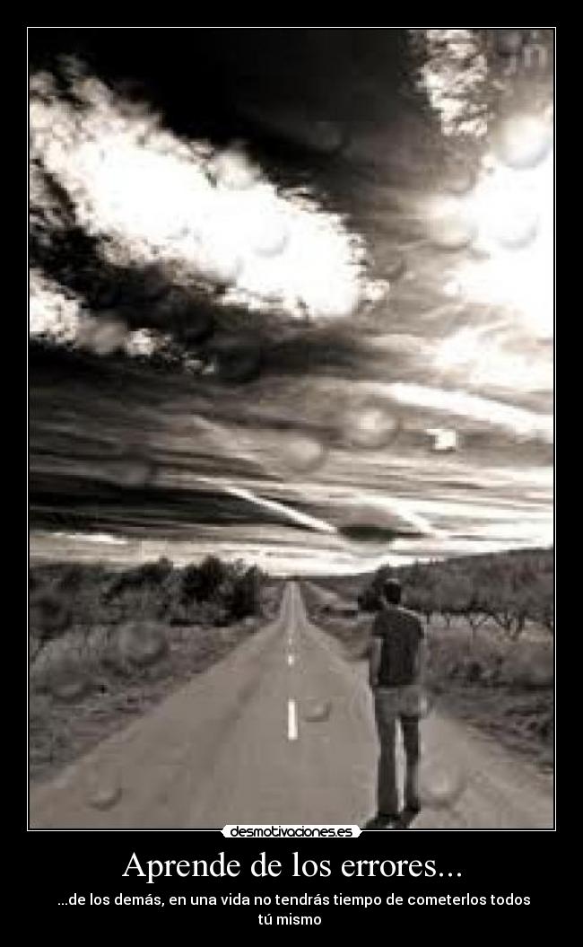 Aprende de los errores... -