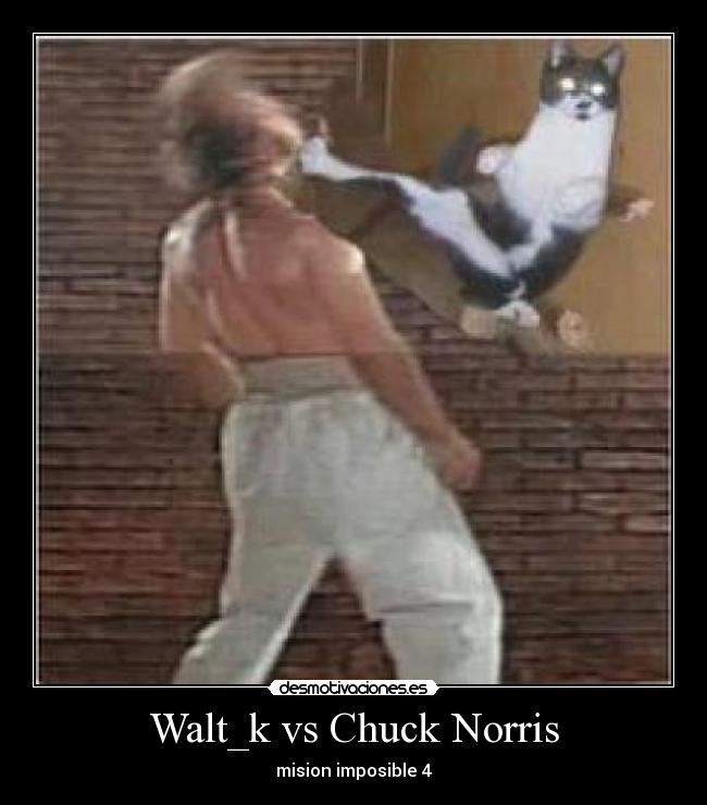 Walt_k vs Chuck Norris - mision imposible 4