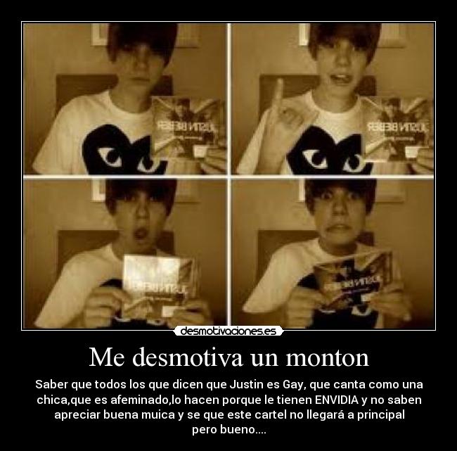 carteles justin bieber desmotivaciones