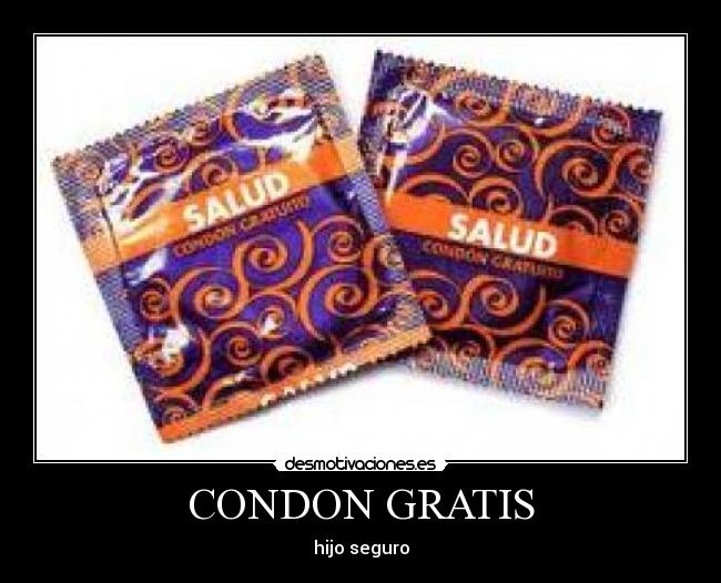 CONDON GRATIS - hijo seguro