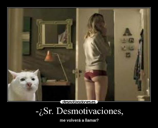 -¿Sr. Desmotivaciones, - me volverá a llamar?