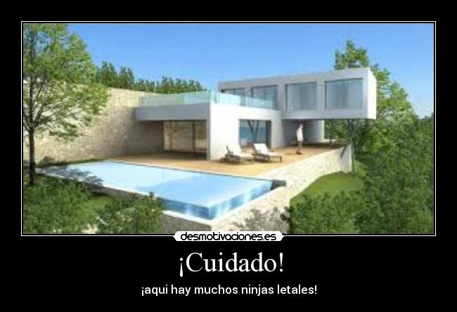 ¡Cuidado! - ¡aqui hay muchos ninjas letales!