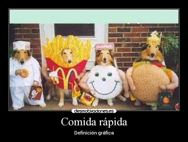 Comida rápida - Definición gráfica