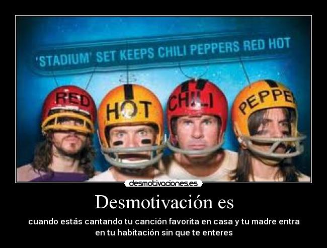 carteles red hot cantar desmotivaciones