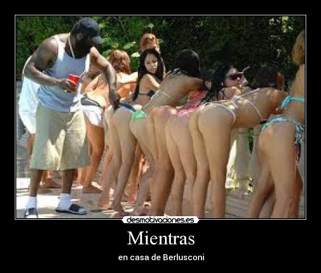 Mientras - en casa de Berlusconi