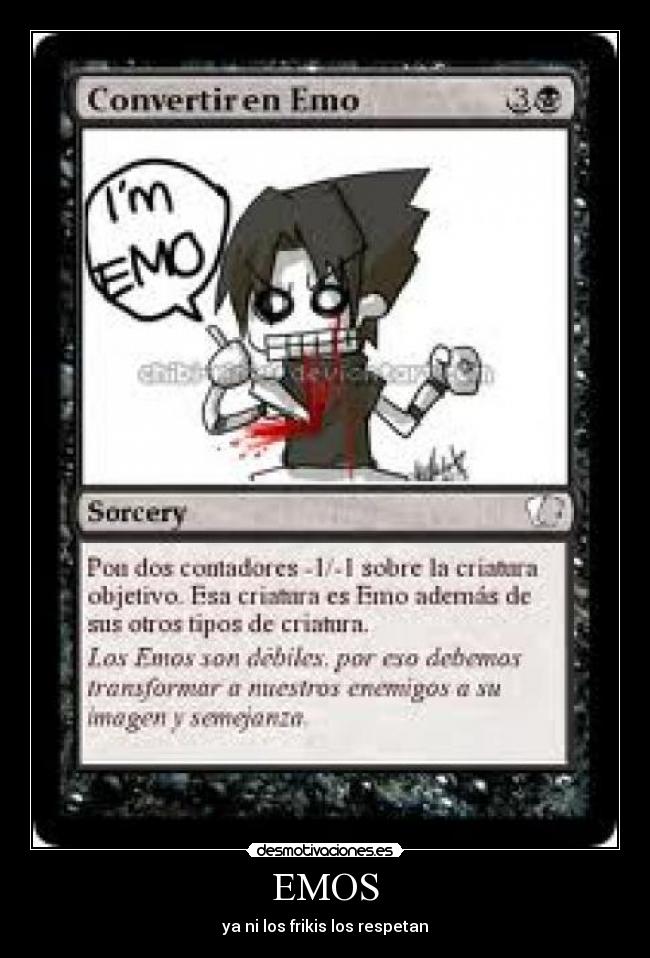 carteles emos frikis desmotivaciones