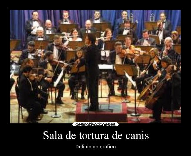 Sala de tortura de canis - Definición gráfica