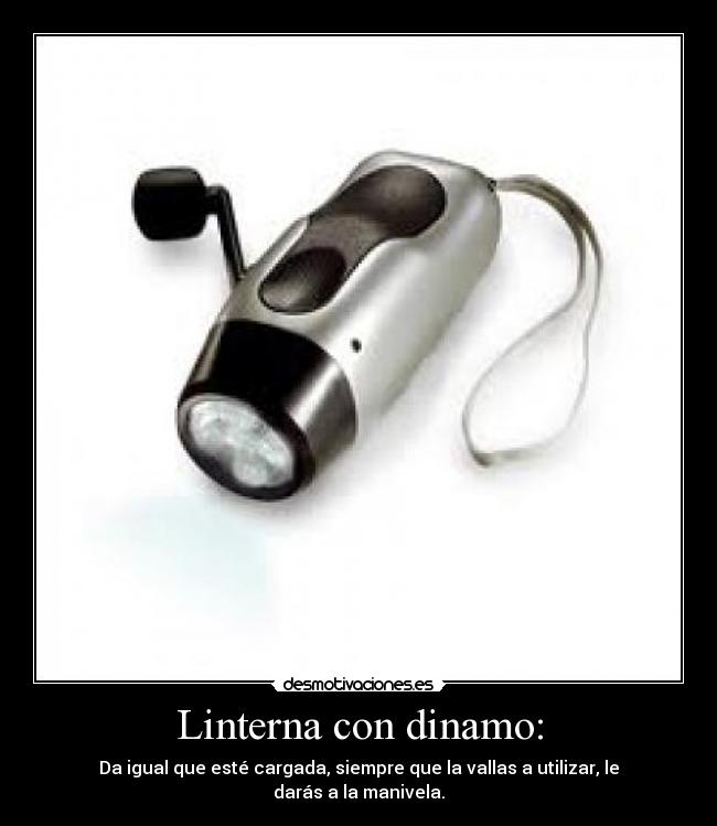 Linterna con dinamo: -