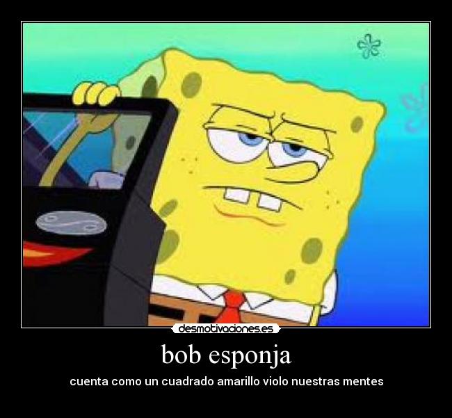 bob esponja - cuenta como un cuadrado amarillo violo nuestras mentes