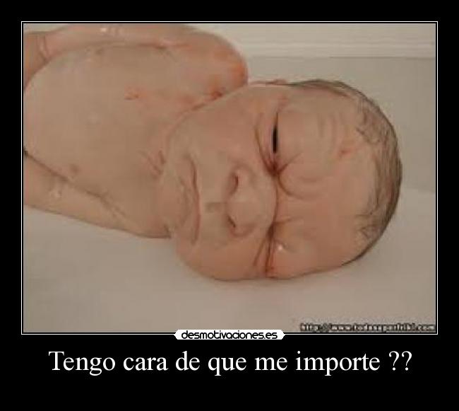 Tengo cara de que me importe ?? - 