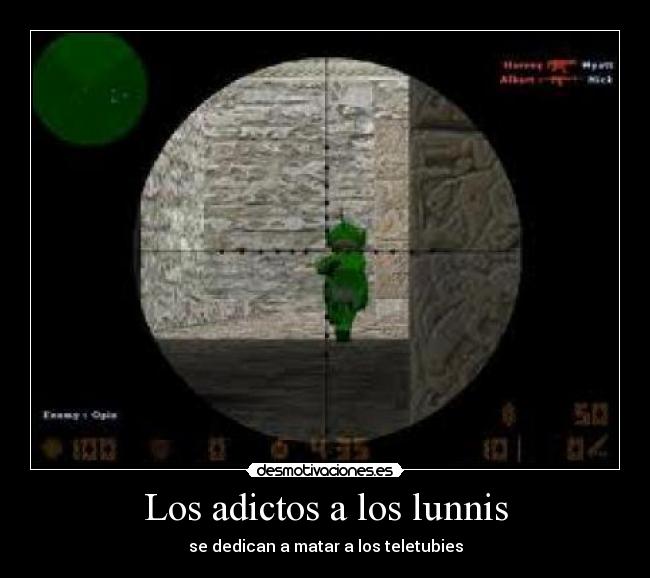 Los adictos a los lunnis - se dedican a matar a los teletubies