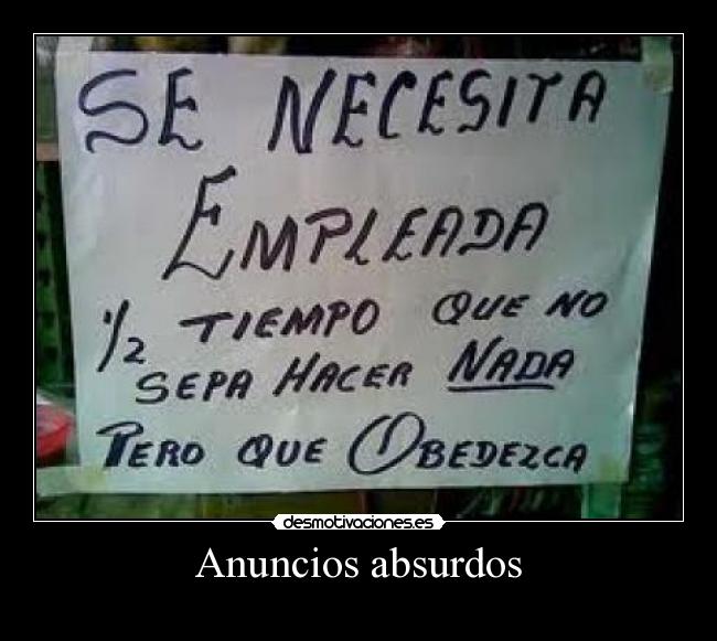 Anuncios absurdos - 