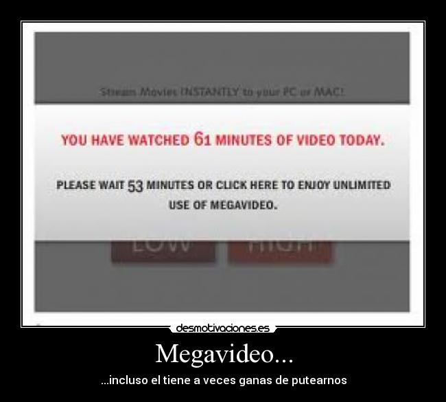 carteles megavideo desmotivaciones