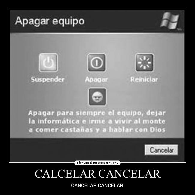 CALCELAR CANCELAR - CANCELAR CANCELAR
