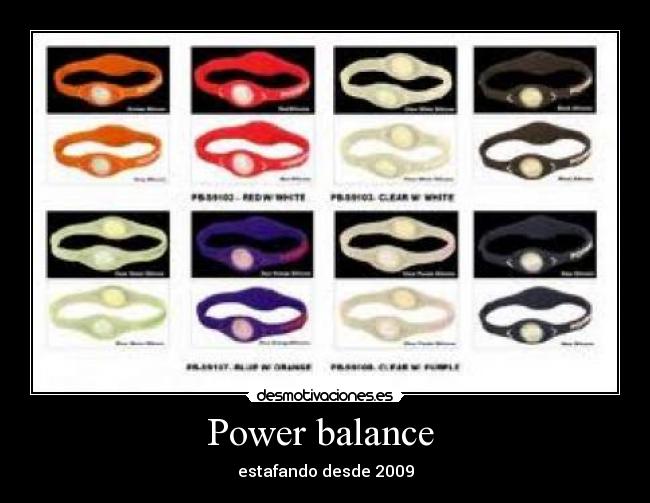 Power balance -