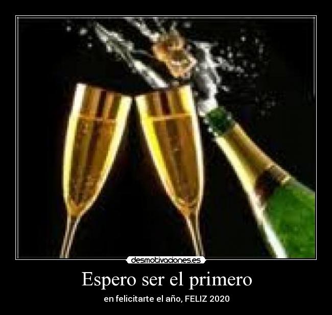 Espero ser el primero - 