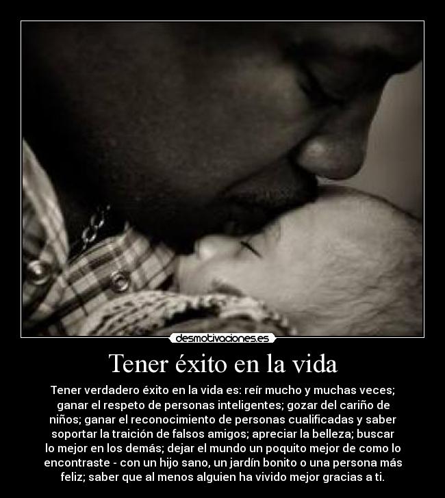 Tener éxito en la vida -