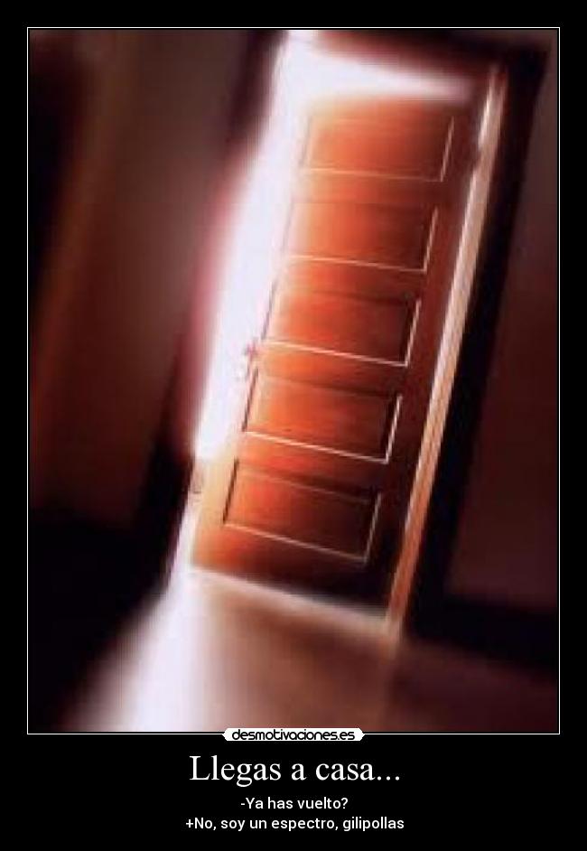 carteles casa llegar casa gilipollaspregunta estupida desmotivaciones