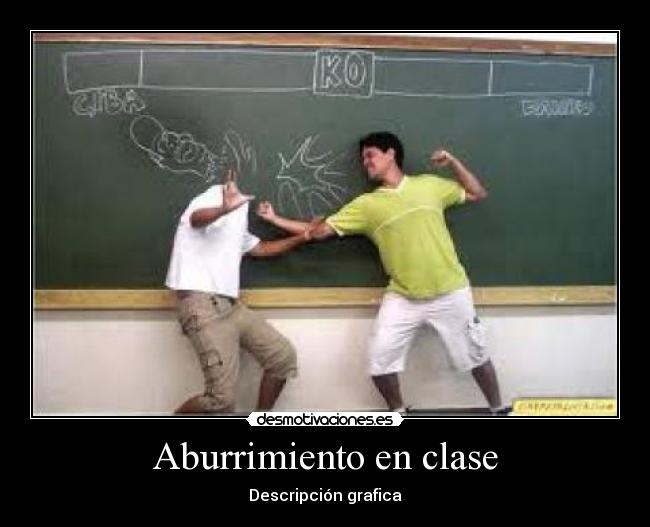Aburrimiento en clase -