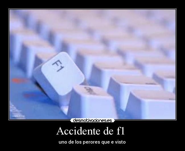 Accidente de f1 -