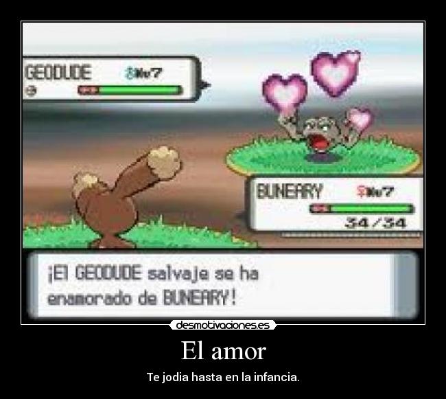 carteles amor pokemon enamorado desmotivaciones