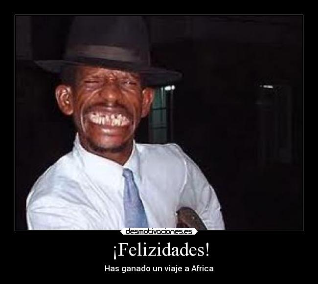¡Felizidades! - Has ganado un viaje a Africa