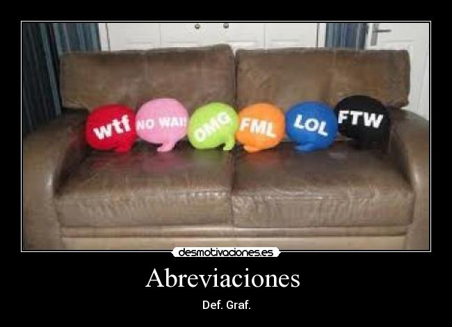 Abreviaciones  - Def. Graf.