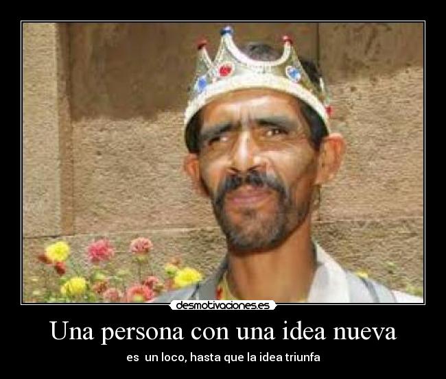 Una persona con una idea nueva - 